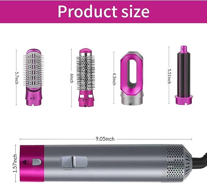 Buy & Thrive™ Hot Hair Brush 5 in 1 – فرشاة الشعر الساخنة 5 في 1
