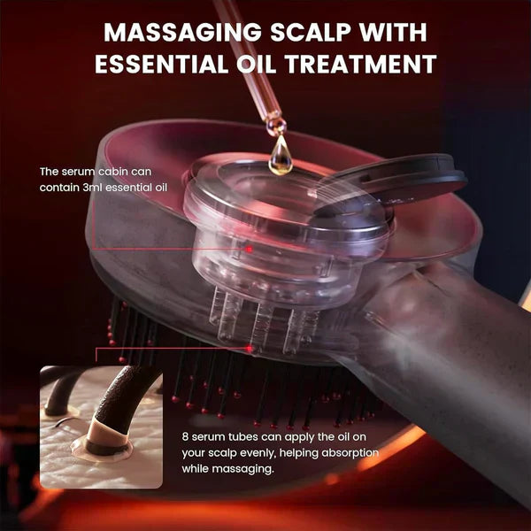 Buy & Thrive™ Scalp Massager Brush (Red) – فرشاة تدليك فروة الرأس (حمراء)