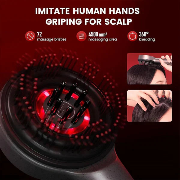 Buy & Thrive™ Scalp Massager Brush (Red) – فرشاة تدليك فروة الرأس (حمراء)