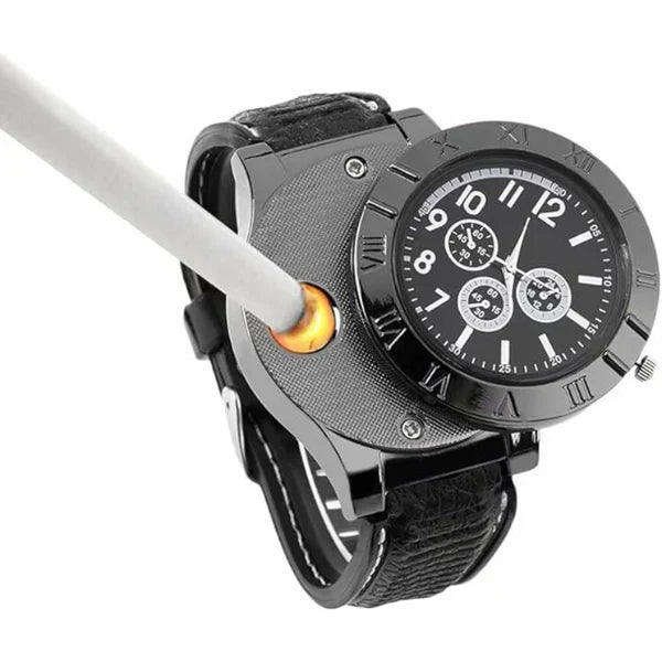 Buy & Thrive™Men's Military USB Lighter Watch