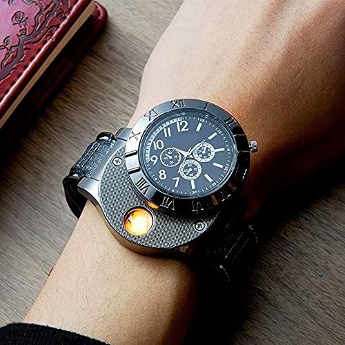 Buy & Thrive™Men's Military USB Lighter Watch