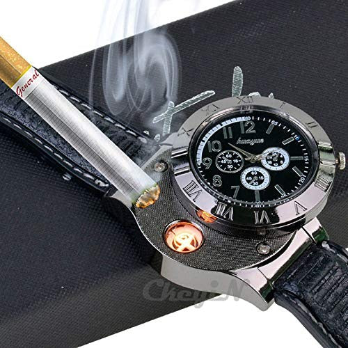 Buy & Thrive™Men's Military USB Lighter Watch